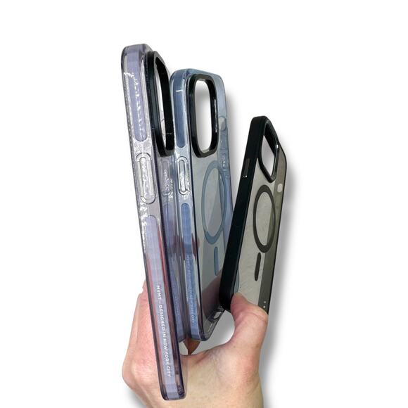 Apple Iphone 14 Pro Max Silicone Mag Safe 7 pc Bundle Set Phone Cases - Picture 3 of 13